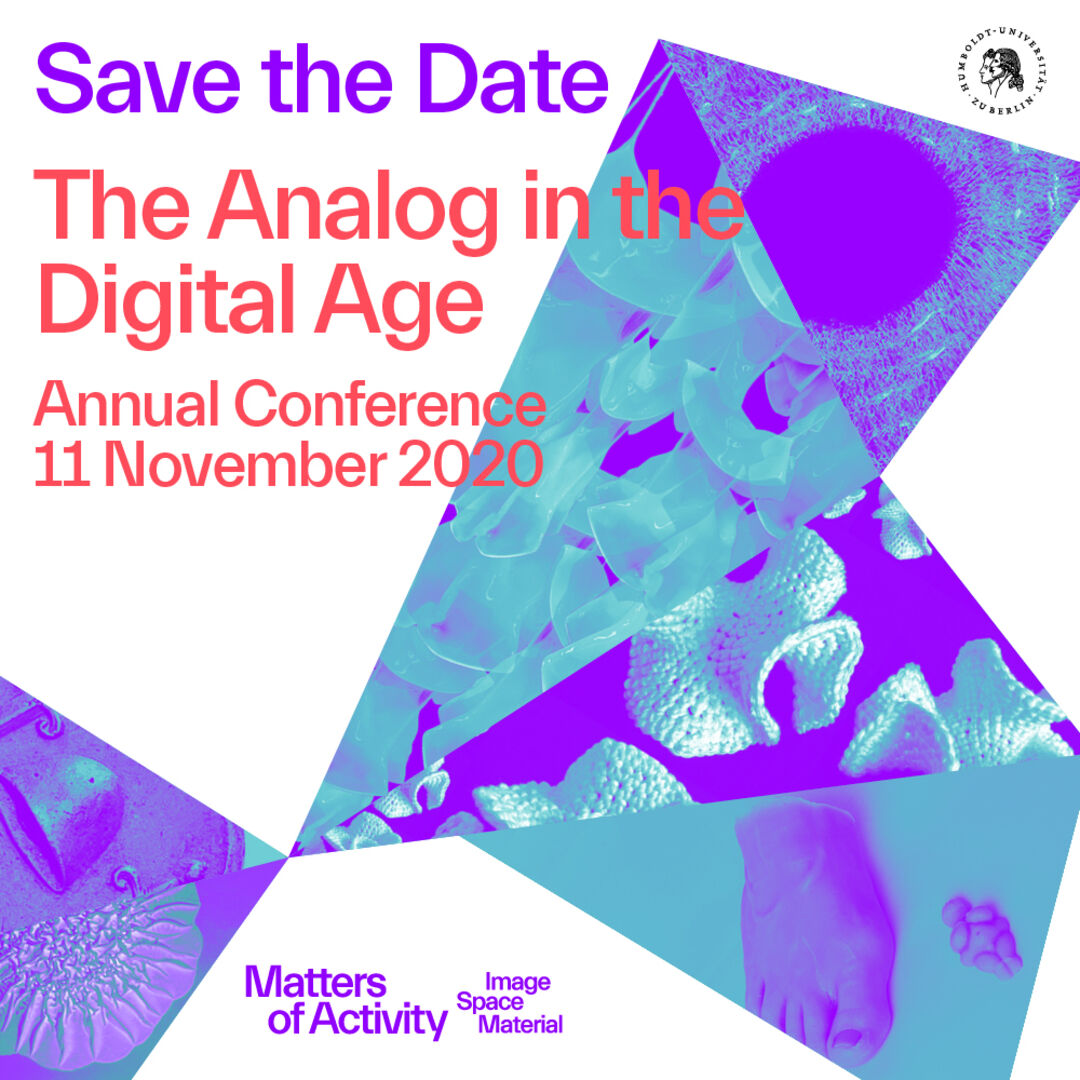 »The Analog in the Digital Age« MoA Annual Conference, 11 November 2020 (From Top to Button, Left to Right): Bacterial Curtain. Copyright: Bastian Beyer and Iva Rešetar; Visualization of the cellular network inside a compact bone. Copyright: Andreas Roschger & Richard Weinkamer, Max Planck Institute of Colloids and Interfaces; Medallion commemorating Lorenzo de’ Medici: Felt hat and two daggers, after 1537. Copyright: Arthor’s Archive; E. Coli Colony Biofilm. Copyright: Michelle Mantel for »Matters of Activity«; Crochet Model of a Hyperbolic Planes. Copyright: Regine Hengge; Wax Mulages, Copyright: Michelle Mantel for »Matters of Activity«
