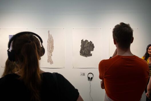 Symbiotic Wood, Exhibition, Karola Dierichs et. al., Kunstgewerbemuseum, _matter Festival 2025. Photo: Richard Ley
