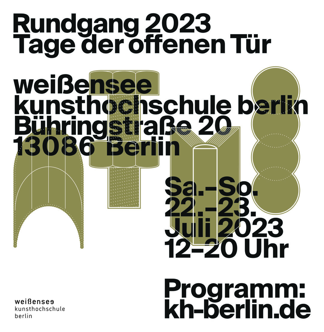 Visual Open House weißensee school of art and design berlin 2023. Copyright: Stavros Gialamidis
