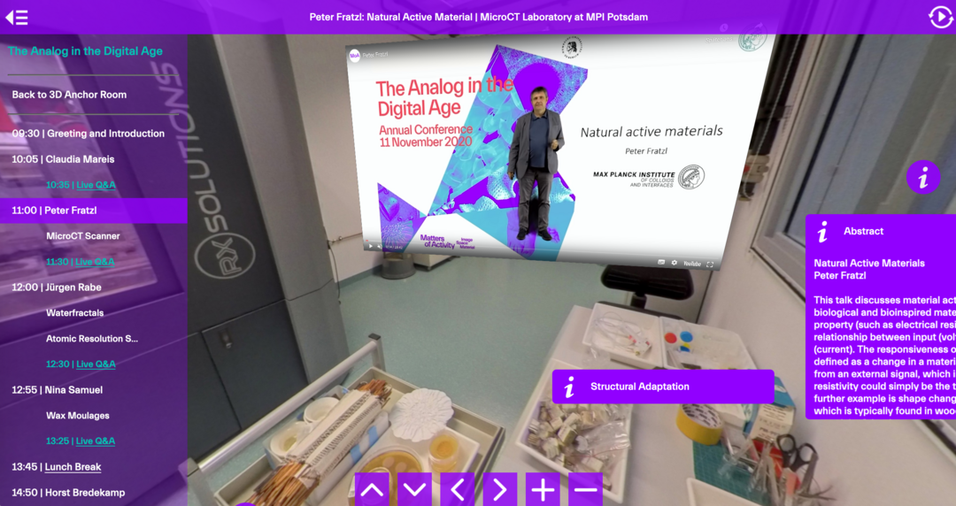 Knowledge Room of Peter Fratzl showing the MicroCT Laboratory at MPI Potsdam. Copyright: Matters of Activity
