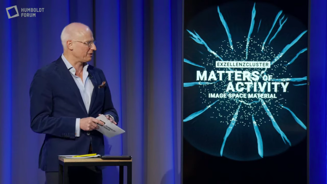 Can Bacteria Spin a Yarn? Kick-Off event »MitWissenschaft/ WeSearch«, Humboldt Forum Berlin, 29 April 2021. Copyright: Humbolt Forum
