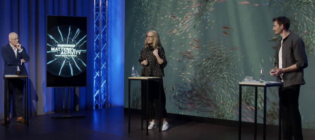 Still from »Can Bacteria Spin a Yarn?«, Humboldt Forum, 29 April 2021. Copyright: Humboldt Forum
