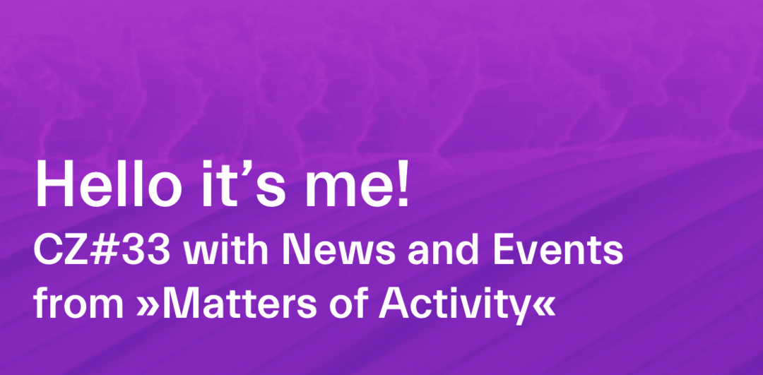 Cover image of publication »Active Materials«, edited by: Peter Fratzl, Michael Friedman, Karin Krauthausen and Wolfgang Schäffner. Published December 2021. Copyright: De Gruyter, adapted by Matters of Activity
