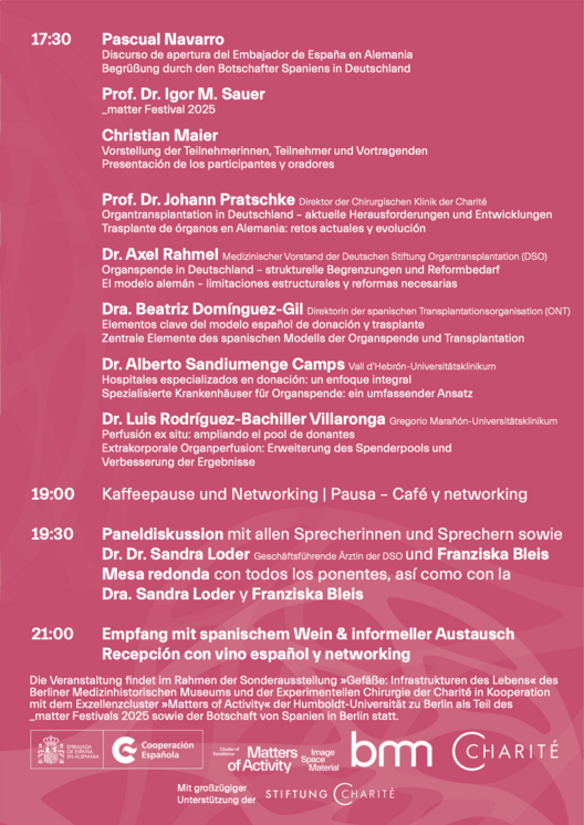 Organtransplantation und Organspende – eine Verpflichtung der Gesellschaft? Erfahrungen in Spanien und Deutschland, Botschaft von Spanien, 15. September 2025. Copyright: Igor Sauer 
