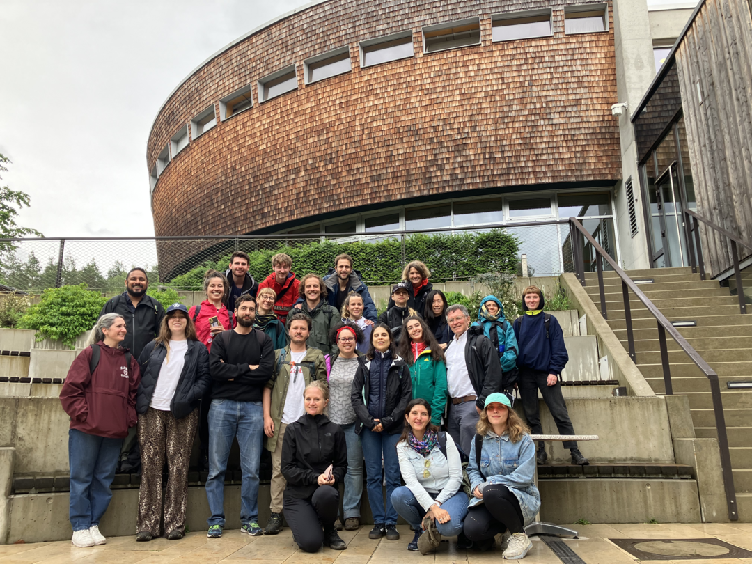 Students during a visit to HNE Eberswalde/ Seminar Spatial Structures with Karola Dierichs and Michaela Eder. Copyright: Carmen Gloria Cuello Quintana
