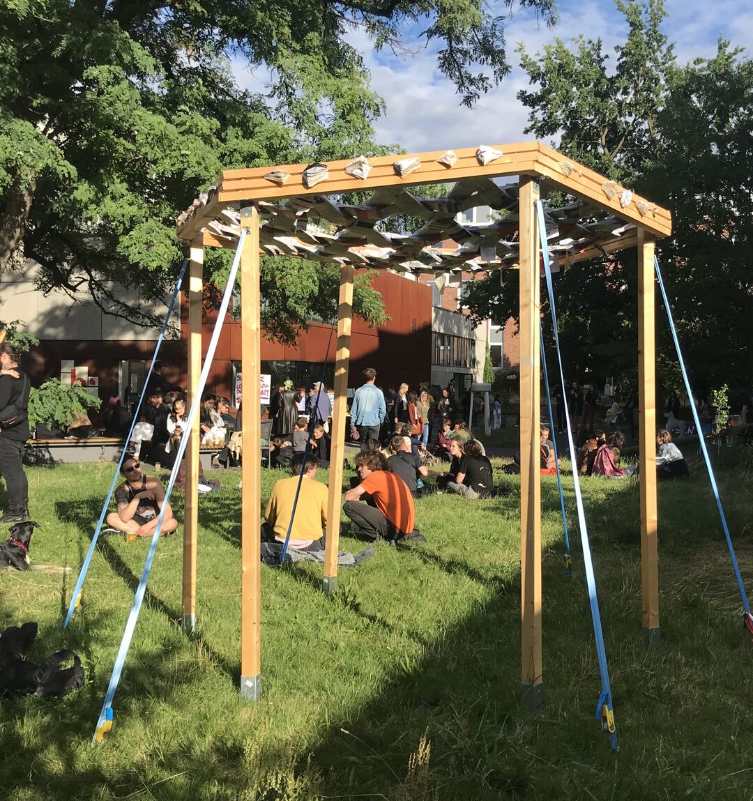 The Pergola at Rundgang Weißensee School of Art and Design Berlin. Copyright: Maxie Schneider/ Matters of Activity
