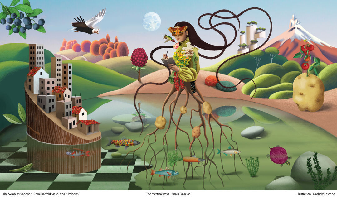 ﻿﻿The Symbiosis Keeper, Carolina Valivieso & Ana Belén Palacios. Illustration: Nashely Lascano
