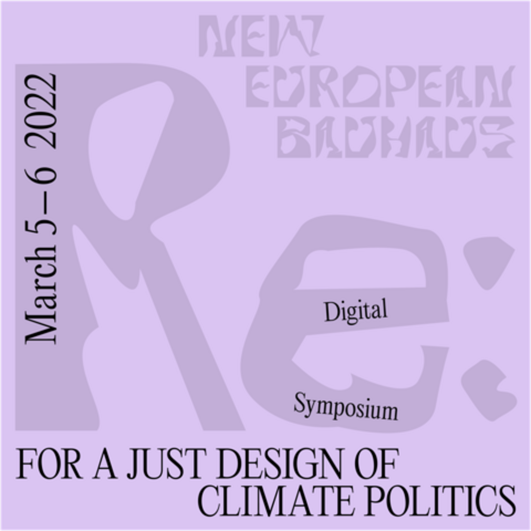 Poster New European Bauhaus Conference 2022
