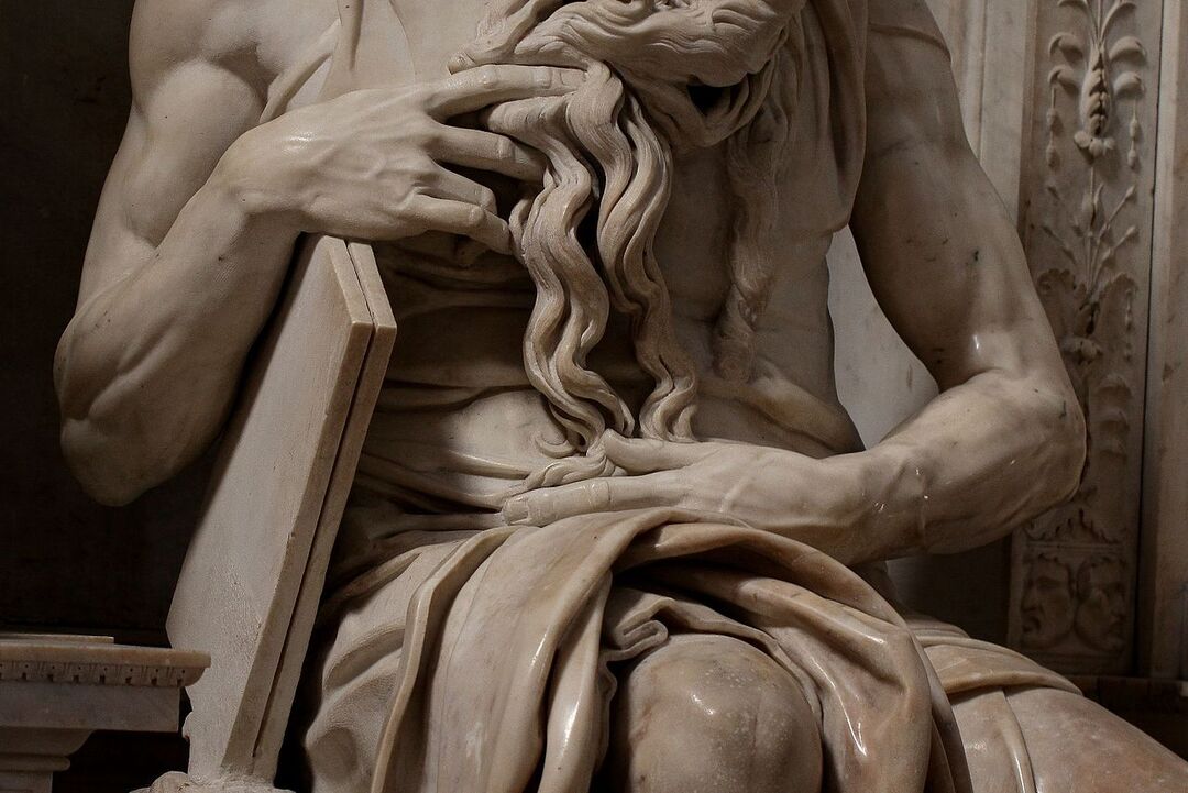 Michelangelo Buonarroti, Detail, Tomb (1505–1545) for Julius II., San Pietro in Vincoli (Rome). Copyright: WikiCommons, Jörg Bittner Unna, CC-BY-3.0.
