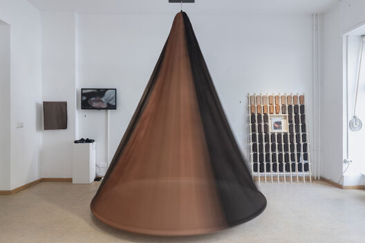 Fermenting Textiles, Exhibition, Adama Séré, Laurence Douny, Regine Hengge, Pauline Agustoni, Satomi Minoshima, Art Laboratory Berlin, ＿matter Festival 2025. Photo: Michael Pfisterer

