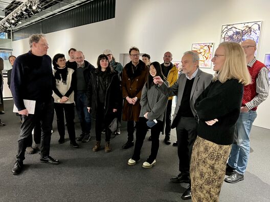 Tour in the Exhibition »Works« by Kathrin Linkersdorff, Phoxxi - Temporary House of Photography, 19 January. Copyright: Matters of Activity
