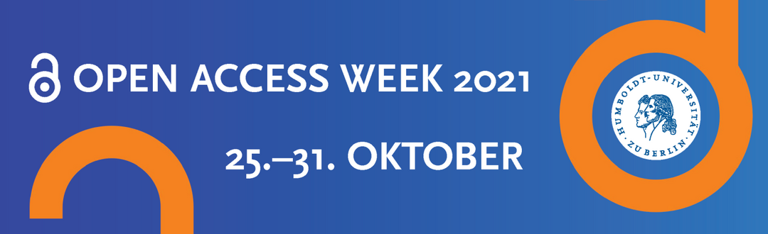 Screen Shot Open Access Week 2021, Copyright Humboldt-Universität zu Berlin
