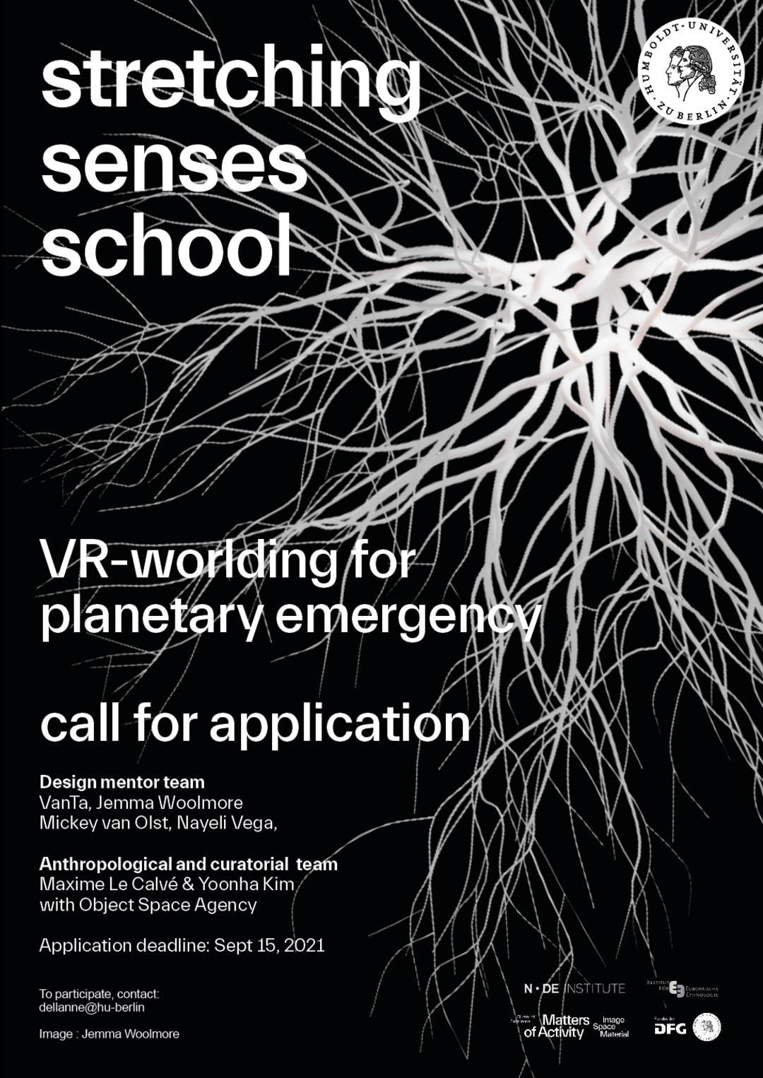 Poster »stretching senses school«, Image: Jemma Woolstone